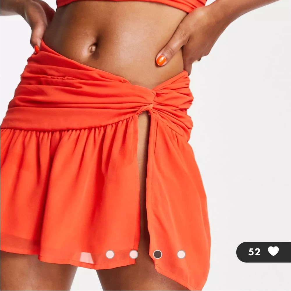 ASYOU split front rara skirt in red new in plastic